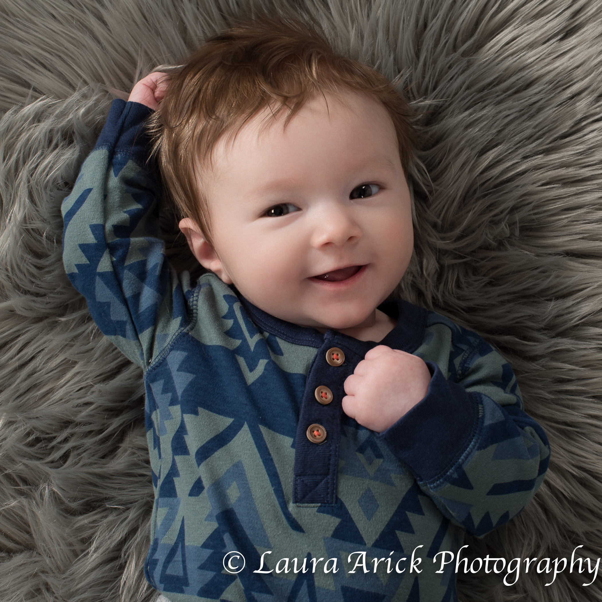 Newborn Pictures Fishers | 3 month old Baby L | Laura Arick Photography